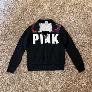 Pink Victoria’s Secret 1/4 sweatshirt